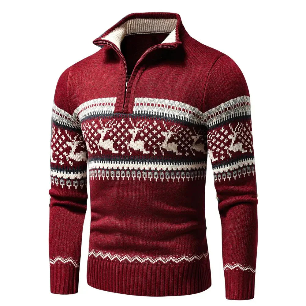 Weihnachts-Winter-Pullover und Strickjacke für Männer