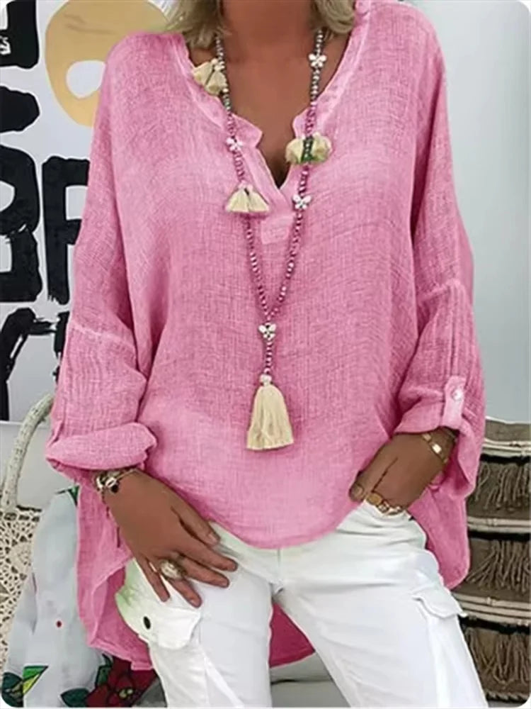 Zilvara | Luftige Oversized Bluse