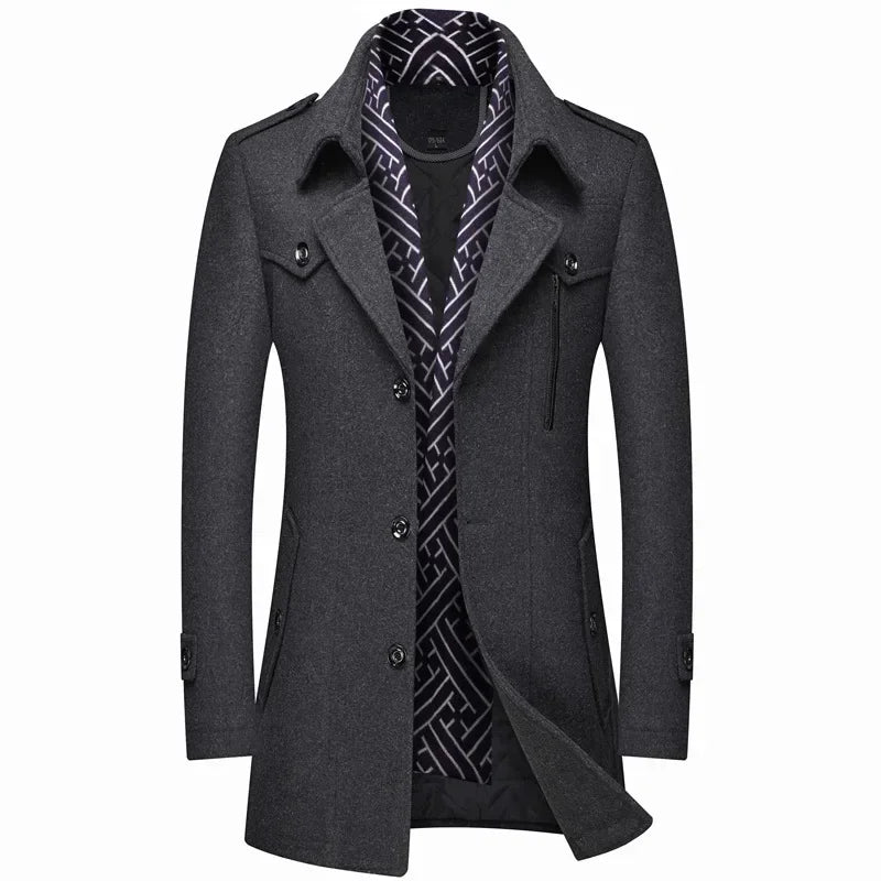 ALESSANDRO™ HERREN-WOLLMANTEL