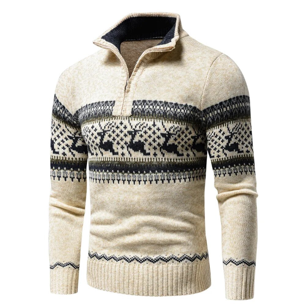 Weihnachts-Winter-Pullover und Strickjacke für Männer