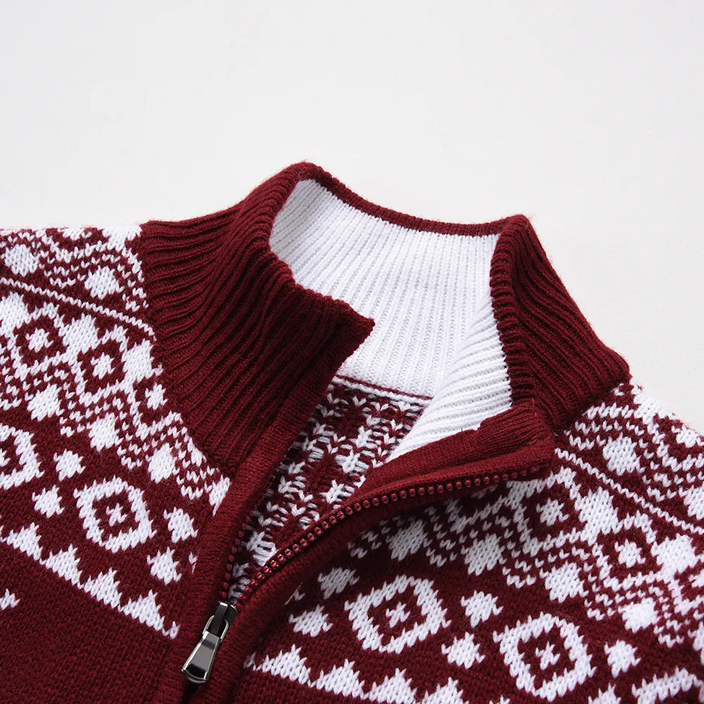 Weihnachts-Winter-Pullover und Strickjacke für Männer