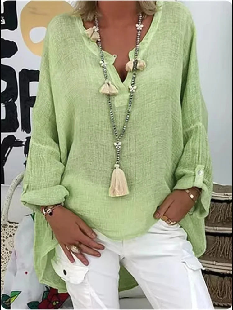 Zilvara | Luftige Oversized Bluse