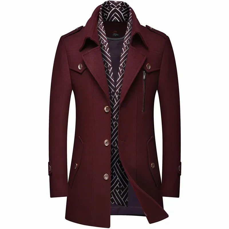 ALESSANDRO™ HERREN-WOLLMANTEL