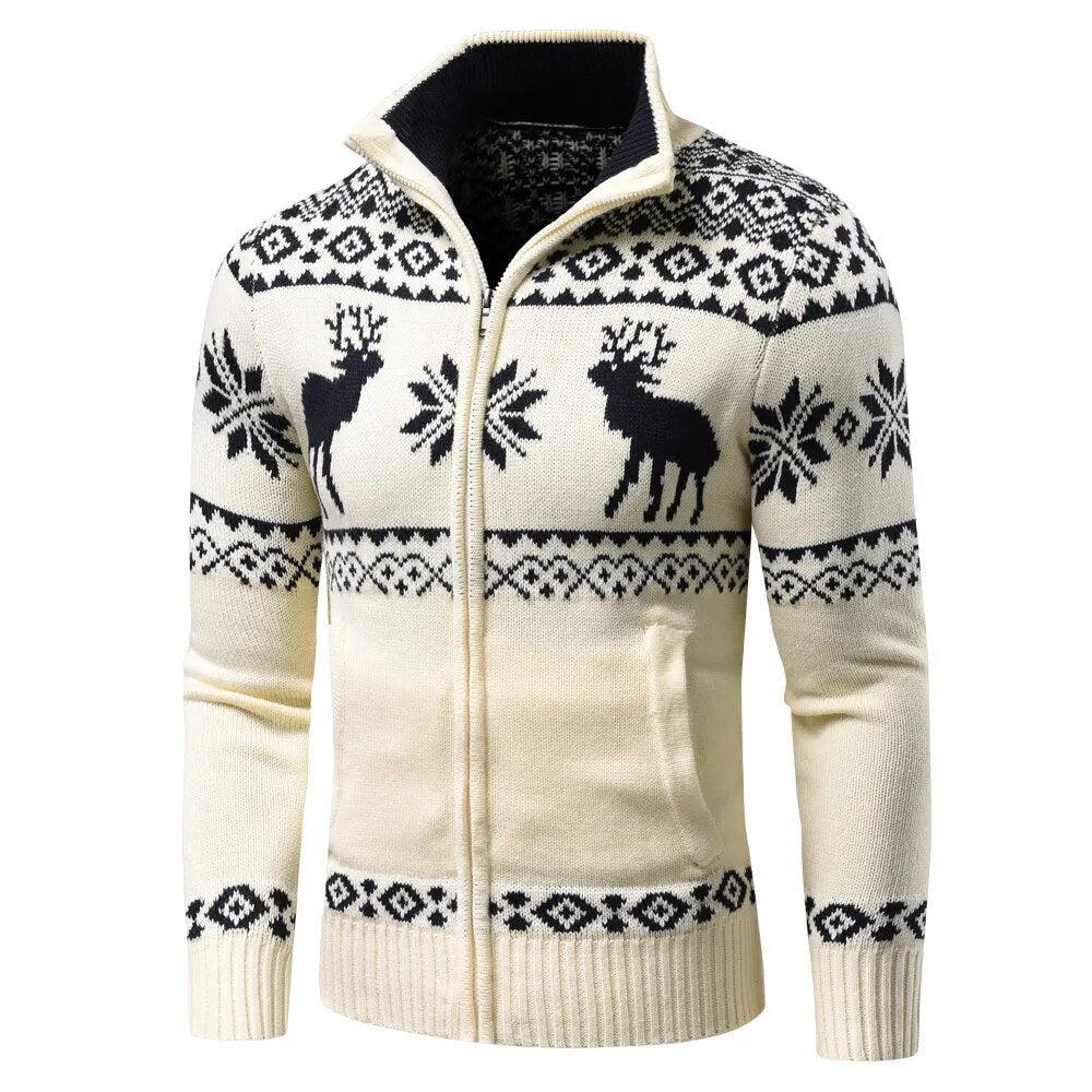 Weihnachts-Winter-Pullover und Strickjacke für Männer