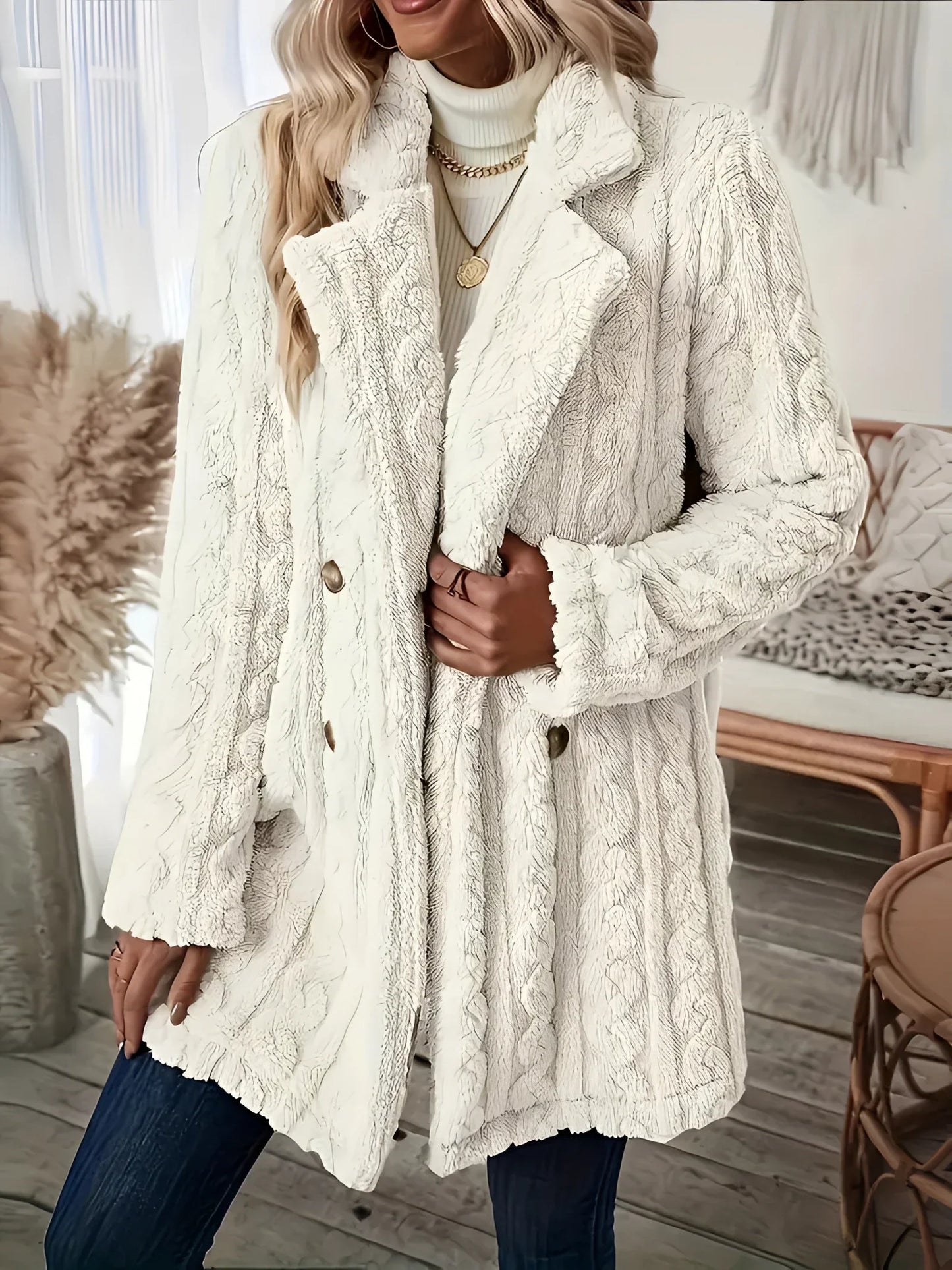 Weicher Wintermantel für Frauen