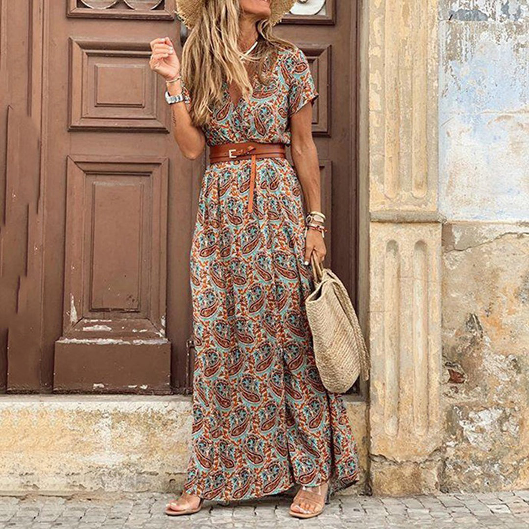 Agnes Boho Kleid | Langes Sommerkleid für Bequeme und Stilvolle Outfits