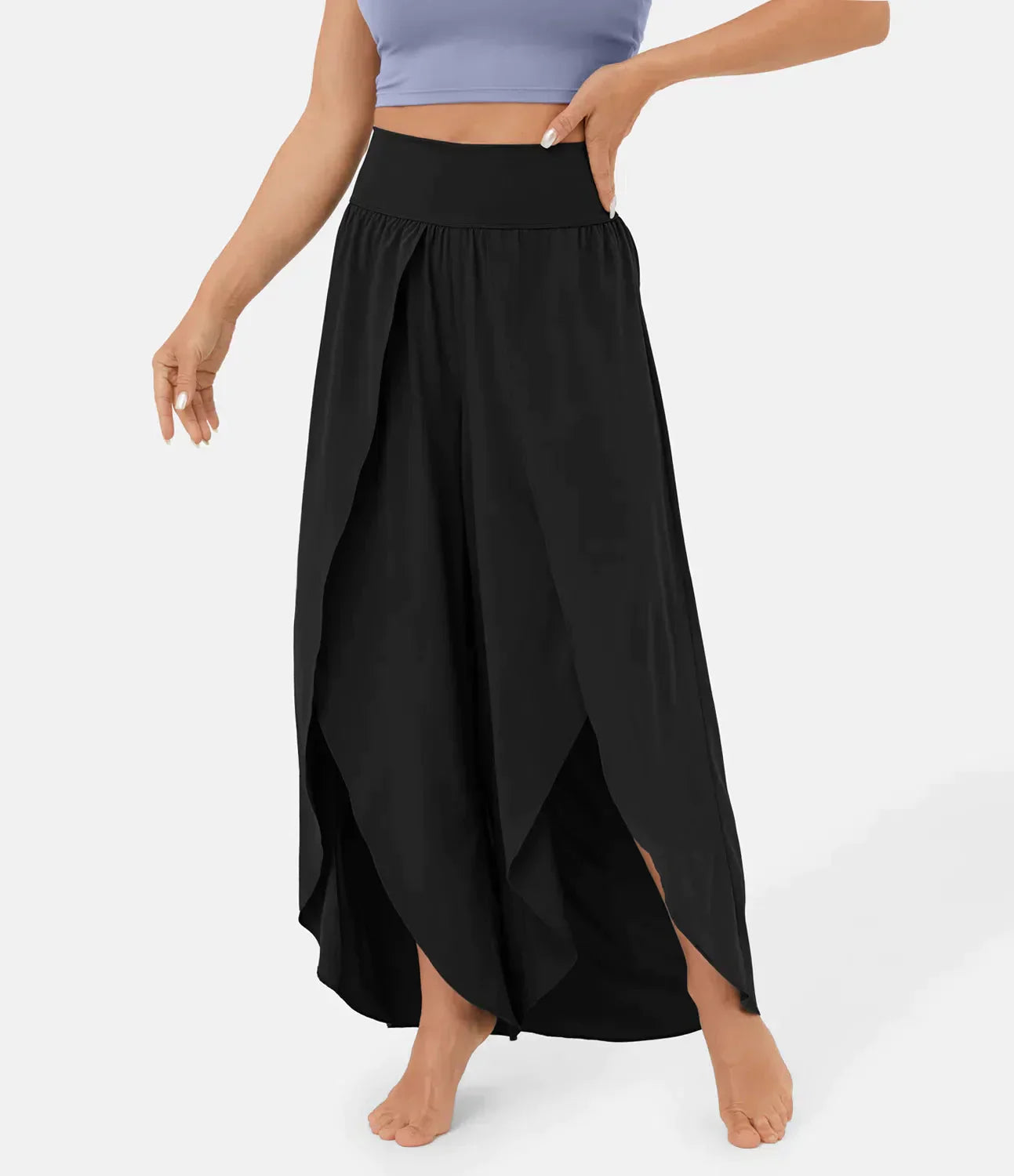 Airflow Damen Hose - Bequeme, Luftige Schlaghose Mit Shorts
