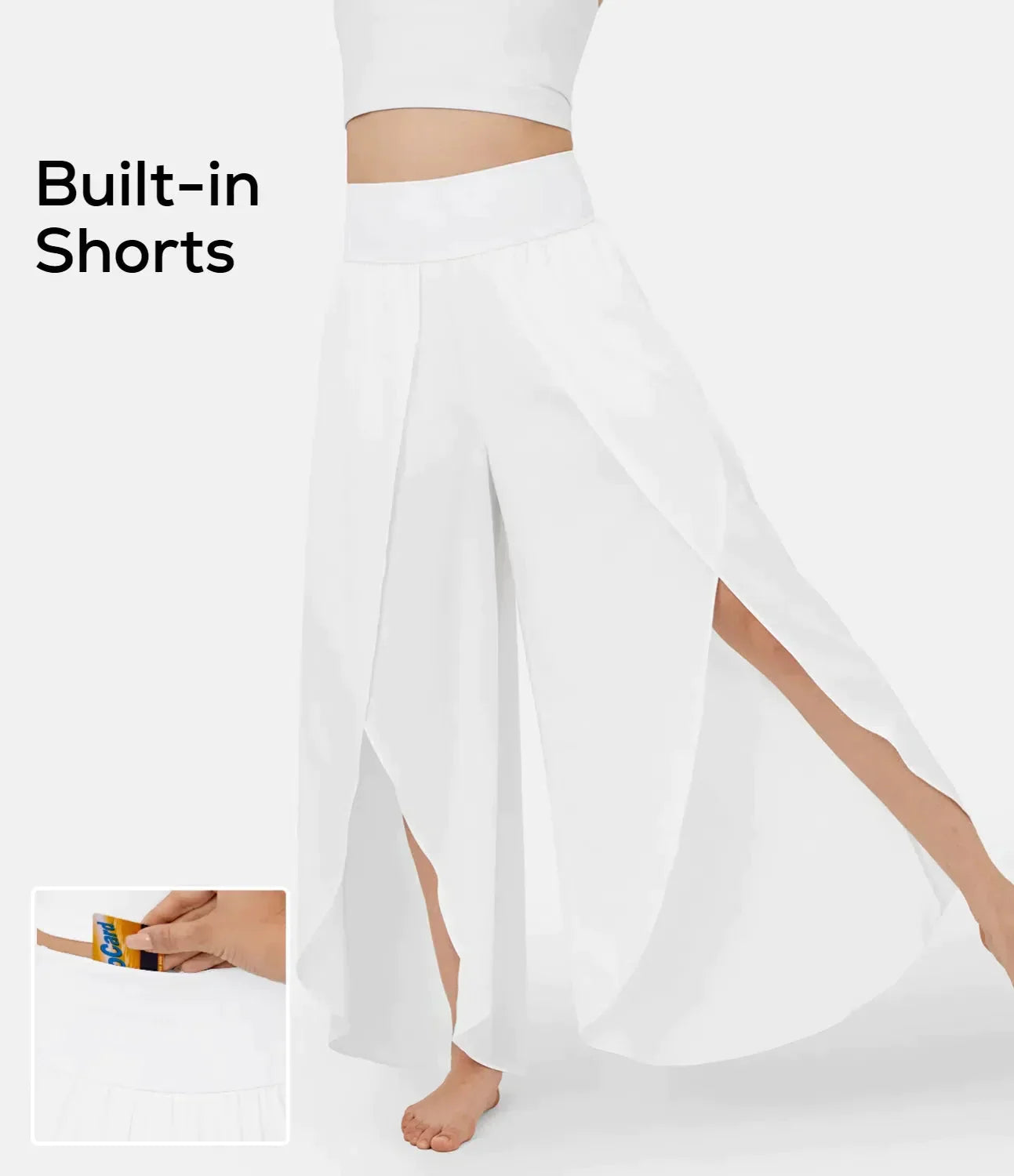 Airflow Damen Hose - Bequeme, Luftige Schlaghose Mit Shorts