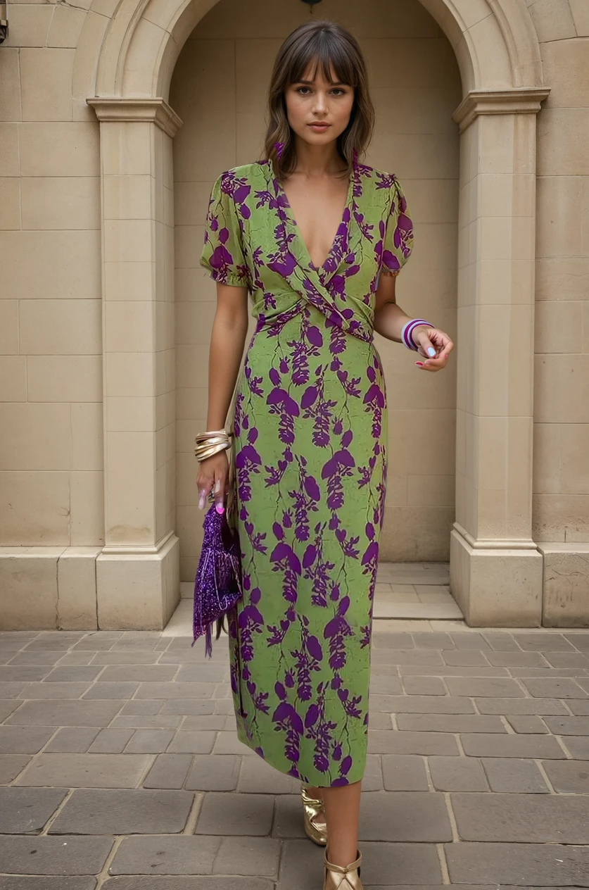 Anna | Langes Damen kleid mit Blumendruck | Luftig, elegant & perfekt für den Sommer