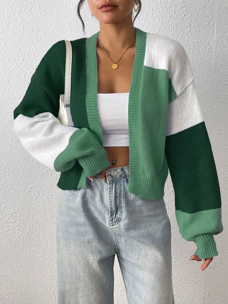 Alina | Farbblock-Cardigan