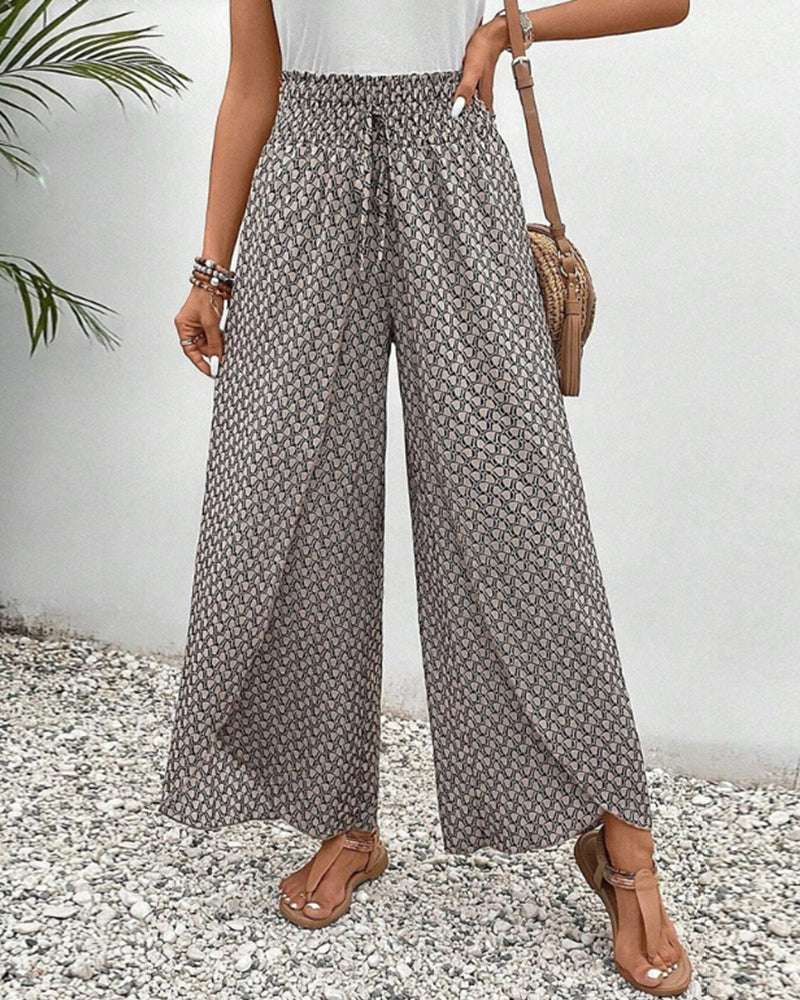 Winona® | Elegante Hose mit weitem Bein und geometrischem Print