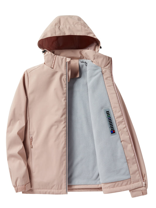 Wasserdichte Hooded Winterjacke mit Polar Fleece für Damen | Ideal für den Winter