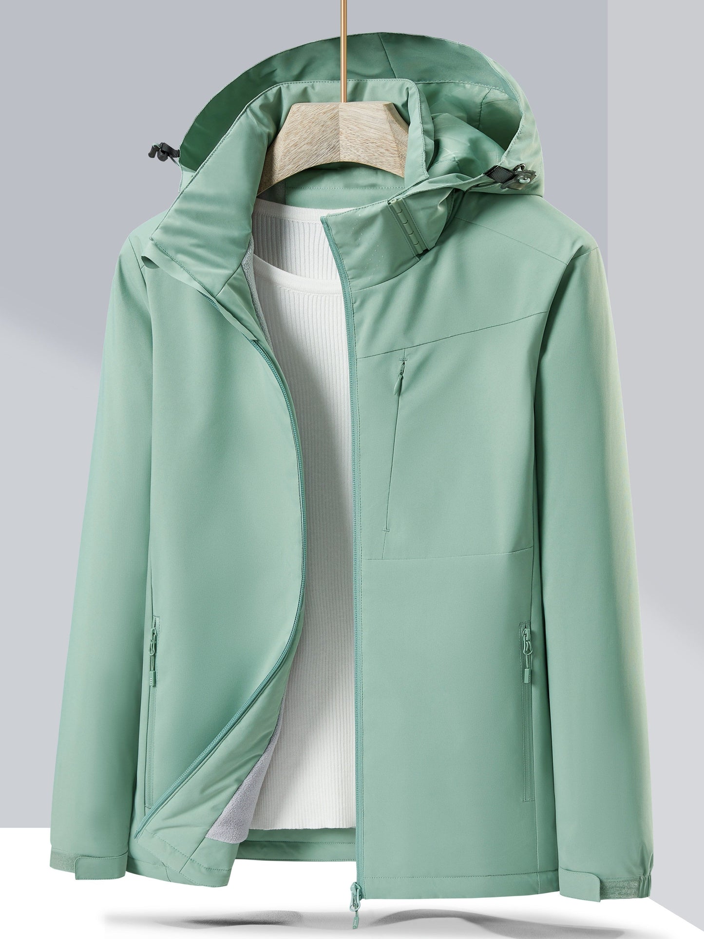 Wasserdichte Hooded Winterjacke mit Polar Fleece für Damen | Ideal für den Winter