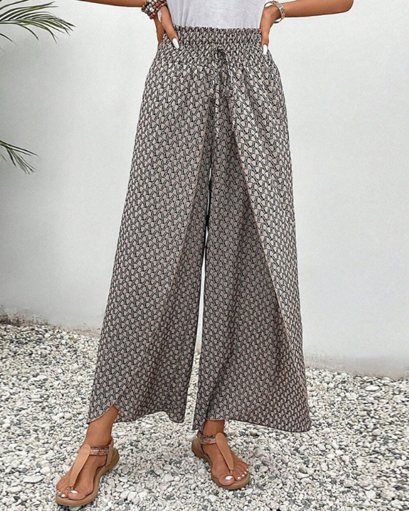 Winona® | Elegante Hose mit weitem Bein und geometrischem Print