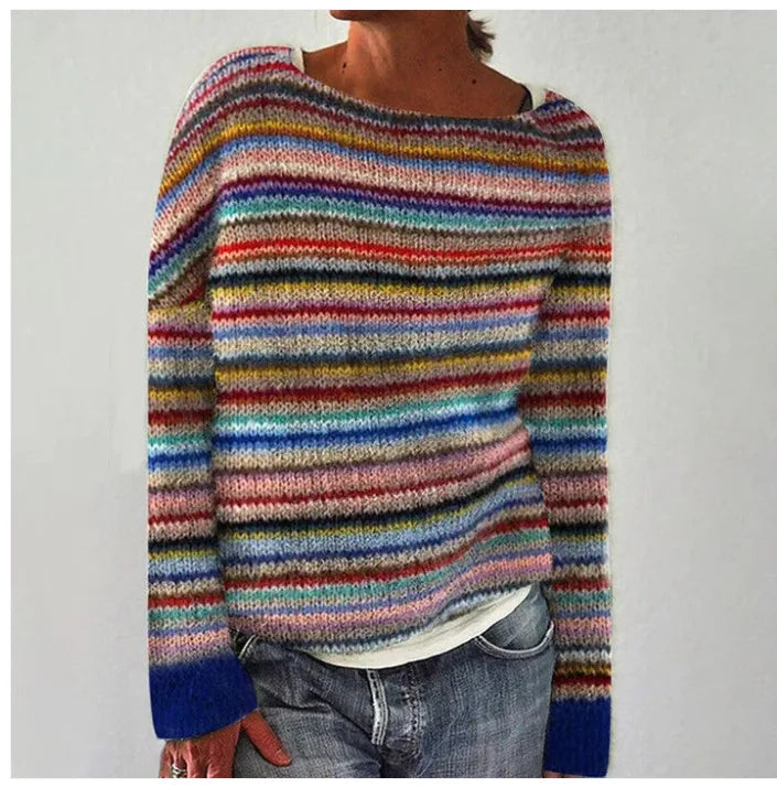 AMÉLIE - RETRO STRICKPULLOVER GEMÜTLICH