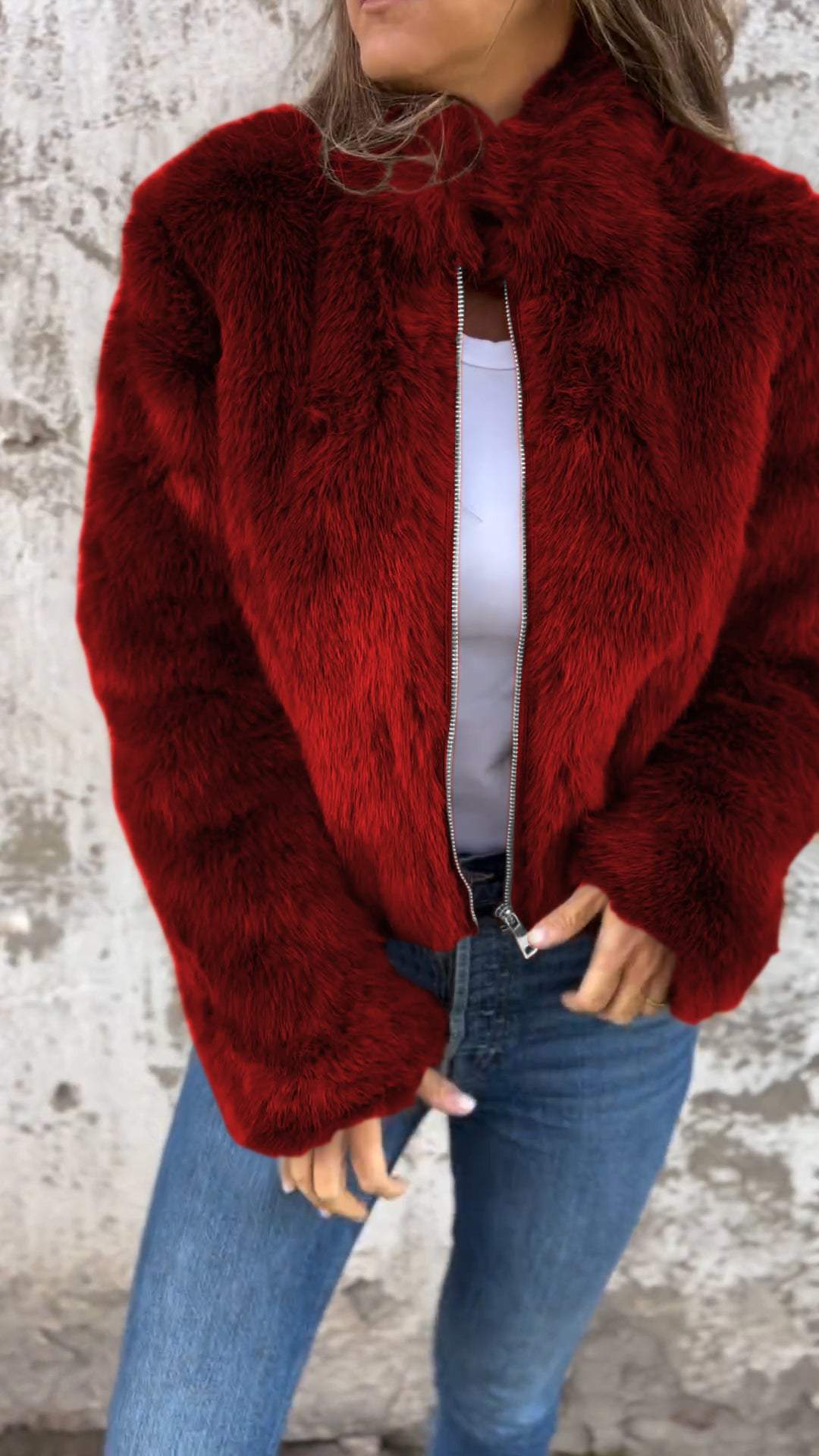 Ylwa | Flauschige Jacke