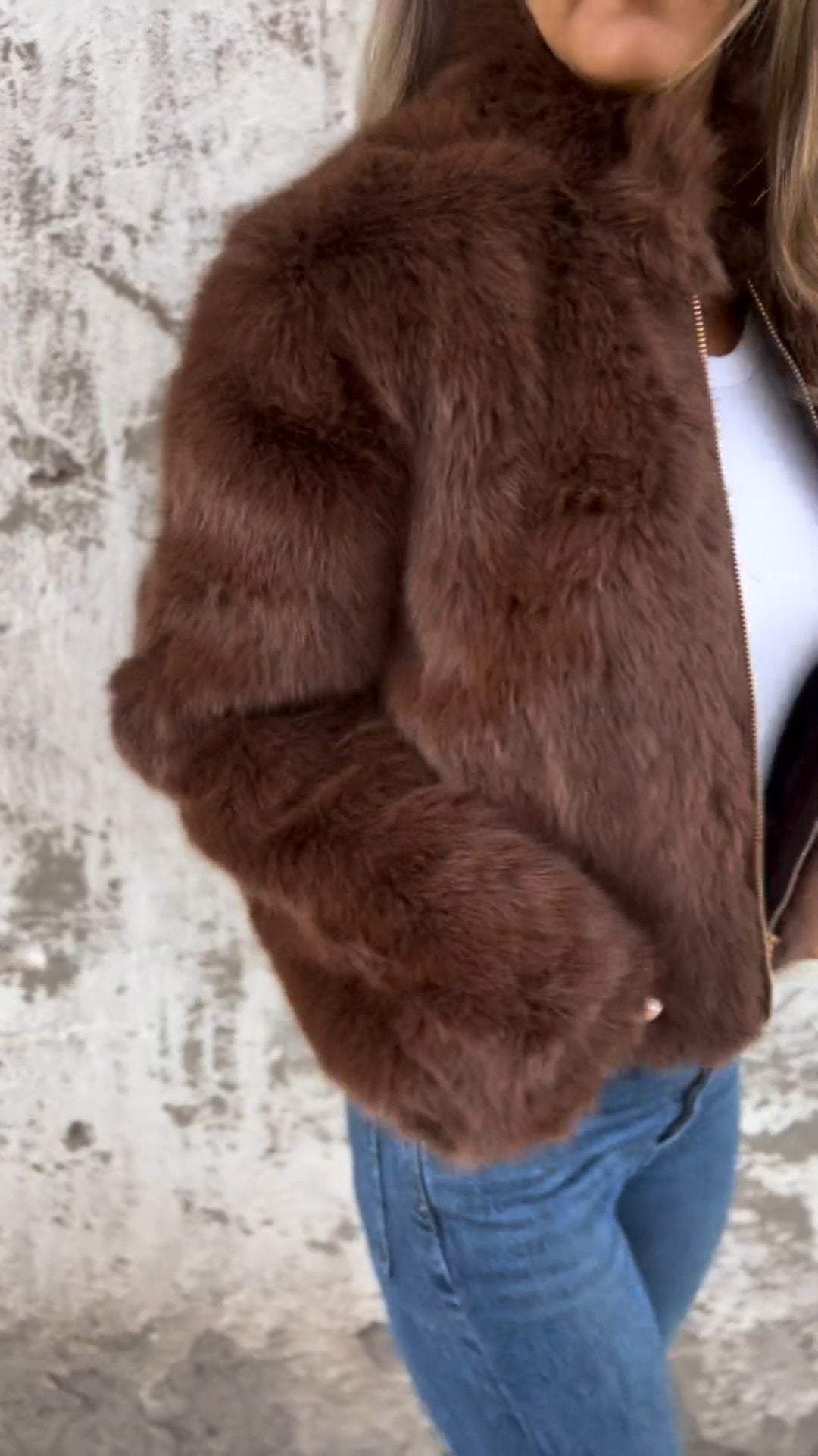 Ylwa | Flauschige Jacke