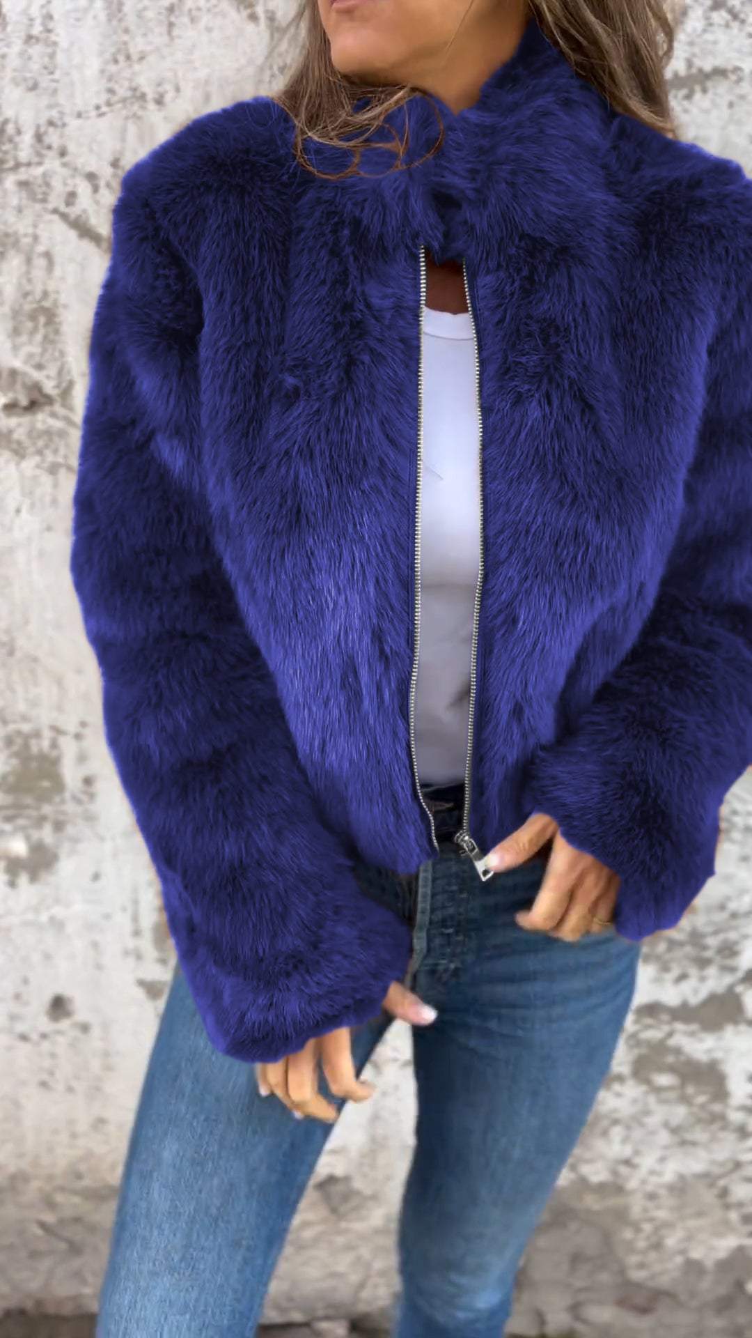 Ylwa | Flauschige Jacke