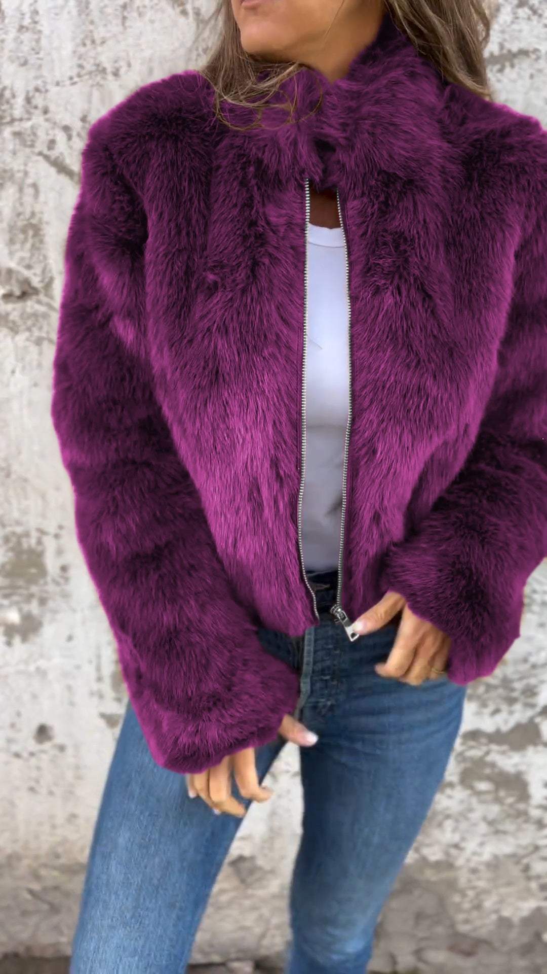 Ylwa | Flauschige Jacke