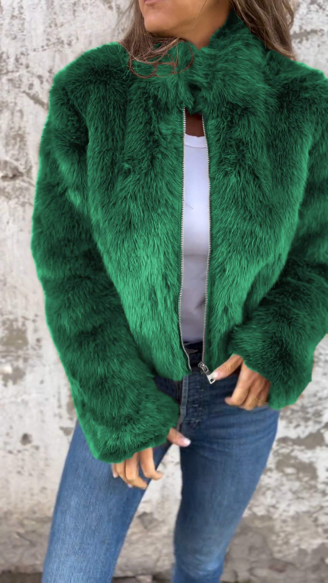 Ylwa | Flauschige Jacke