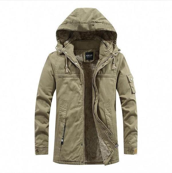 Winterjacke mit Kapuze für Männer
